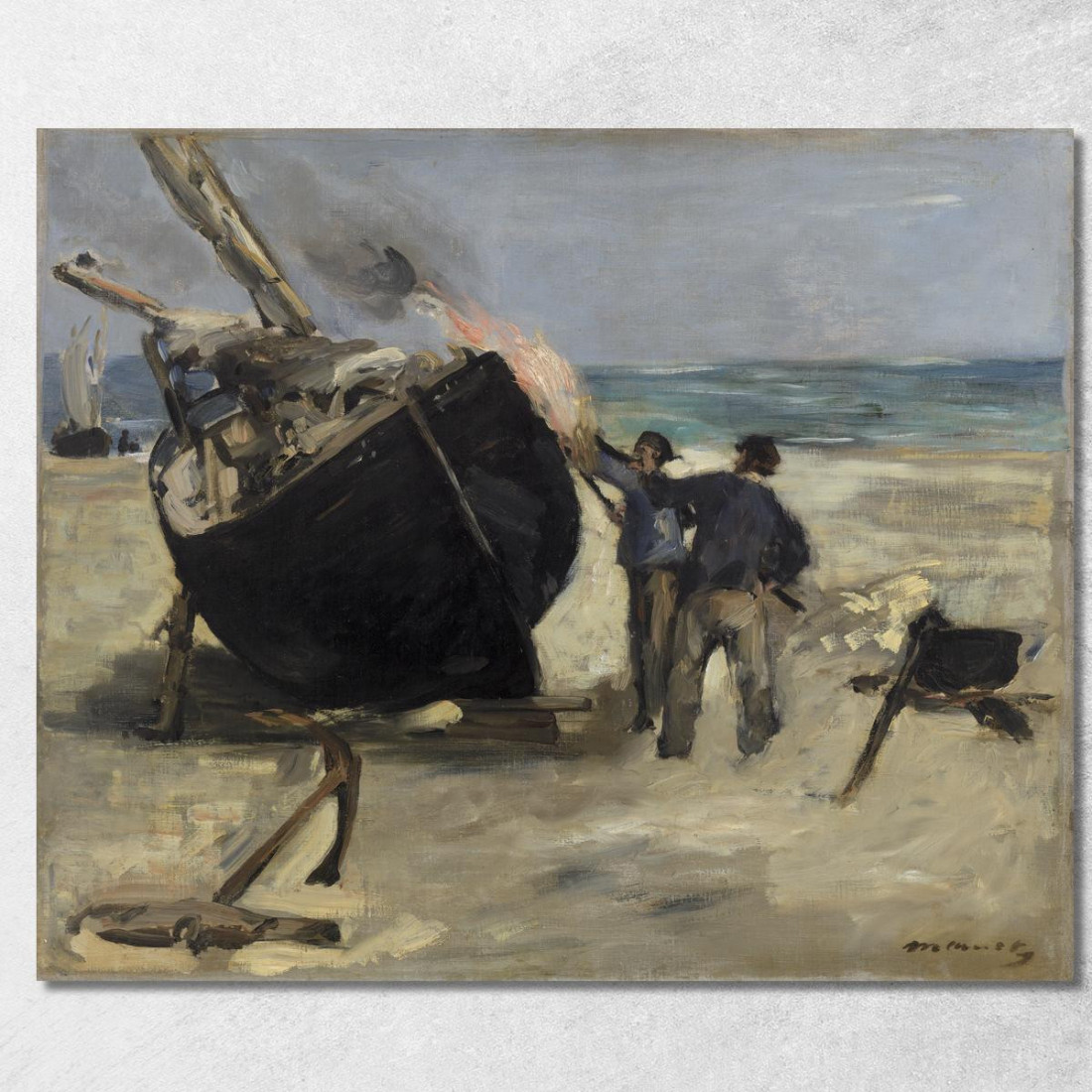 Tarrare La Barca Édouard Manet emt110 quadro stampato su tela Tarrare La Barca Édouard Manet emt110 quadro stampato su tela