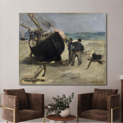 Tarrare La Barca Édouard Manet emt110 quadro stampato su tela