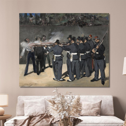 L'Esecuzione Dell'Imperatore Massimiliano Édouard Manet emt121 quadro stampato su tela