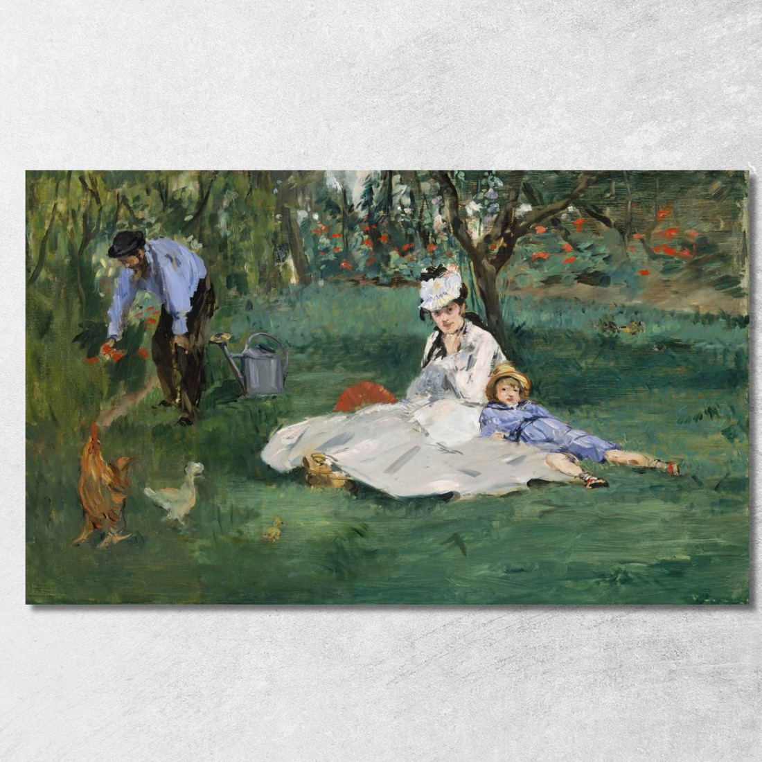 La Famiglia Monet Nel Loro Giardino Ad Argenteuil Édouard Manet emt130 quadro stampato su tela La Famiglia Monet Nel Loro Giardino Ad Argenteuil Édouard Manet emt130 quadro stampato su tela