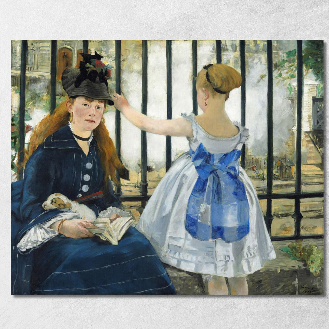 La Ferrovia Édouard Manet emt133 quadro stampato su tela La Ferrovia Édouard Manet emt133 quadro stampato su tela