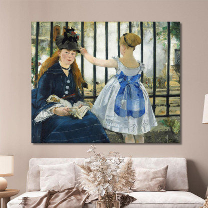 La Ferrovia Édouard Manet emt133 quadro stampato su tela