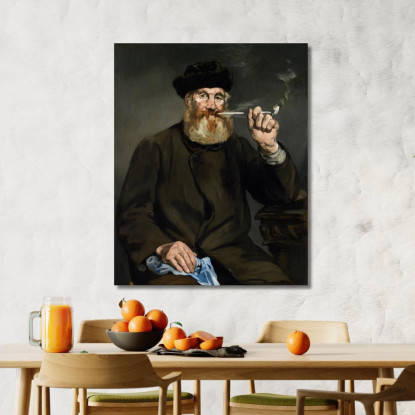 Il Fumatore Édouard Manet emt137 quadro stampato su tela