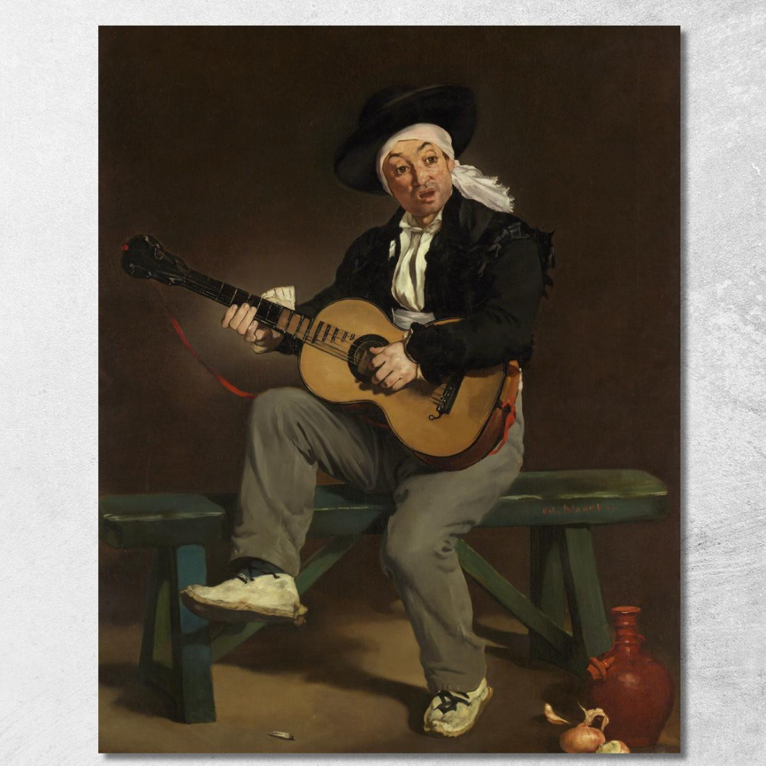 Il Cantante Spagnolo Édouard Manet emt138 quadro stampato su tela Il Cantante Spagnolo Édouard Manet emt138 quadro stampato su tela
