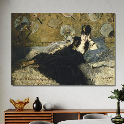 Donna Con Tifosi Édouard Manet emt148 quadro stampato su tela