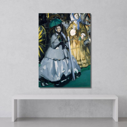 Donne Alle Corse Édouard Manet emt149 quadro stampato su tela