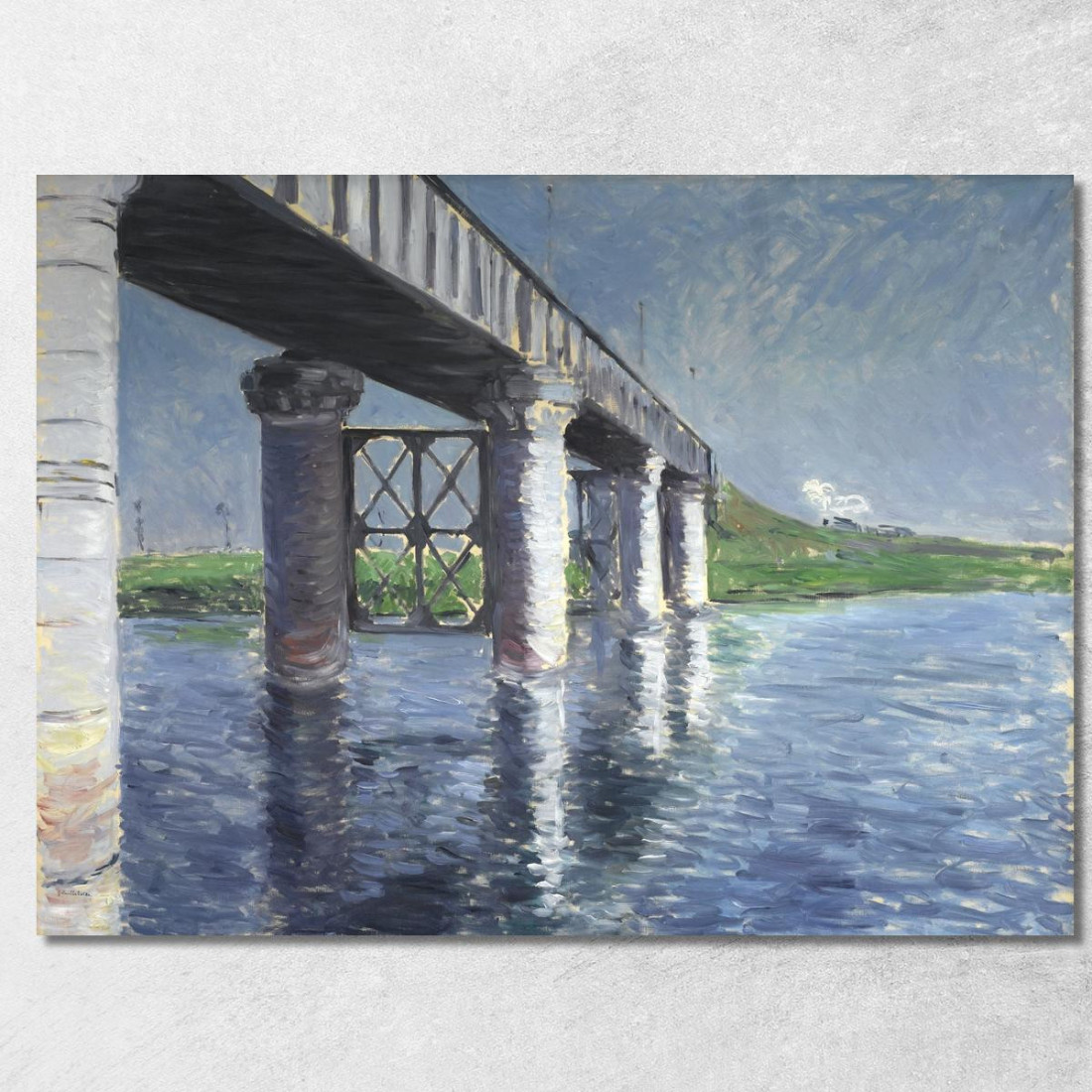 El Sena Y El Puente Ferroviario De Argenteuil El Sena Y El Puente Ferroviario De Argenteuil Gustave Caillebotte cuadro en lienzo El Sena Y El Puente Ferroviario De Argenteuil El Sena Y El Puente Ferroviario De Argenteuil Gustave Caillebotte cuadro en lienzo