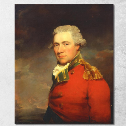 Un Ufficiale Britannico Sconosciuto Probabilmente Dell'11 ° Reggimento Di Fanteria Del North Devonshire John Hoppner quadro stam