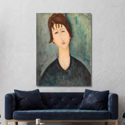 Una Donna Amedeo Modigliani amd6 quadro stampato su tela