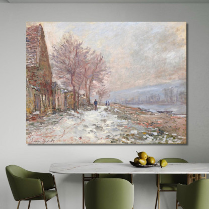 Lavacourt In Inverno Claude Monet mnt265 quadro stampato su tela