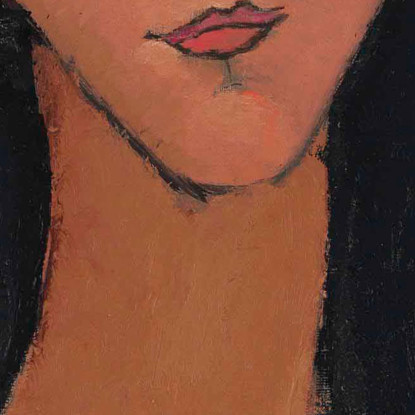 Giovane Donna Con La Rosa Margherita Amedeo Modigliani amd25 quadro stampato su tela