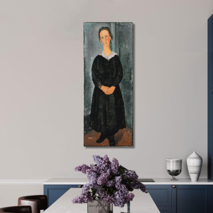 La Cameriera La Serva   Amedeo Modigliani amd29 quadro stampato su tela