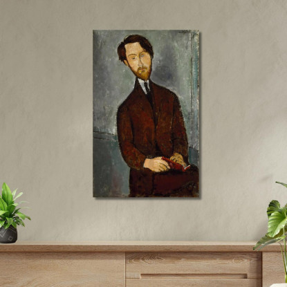 Leopoldo Zborowski Amedeo Modigliani amd35 quadro stampato su tela