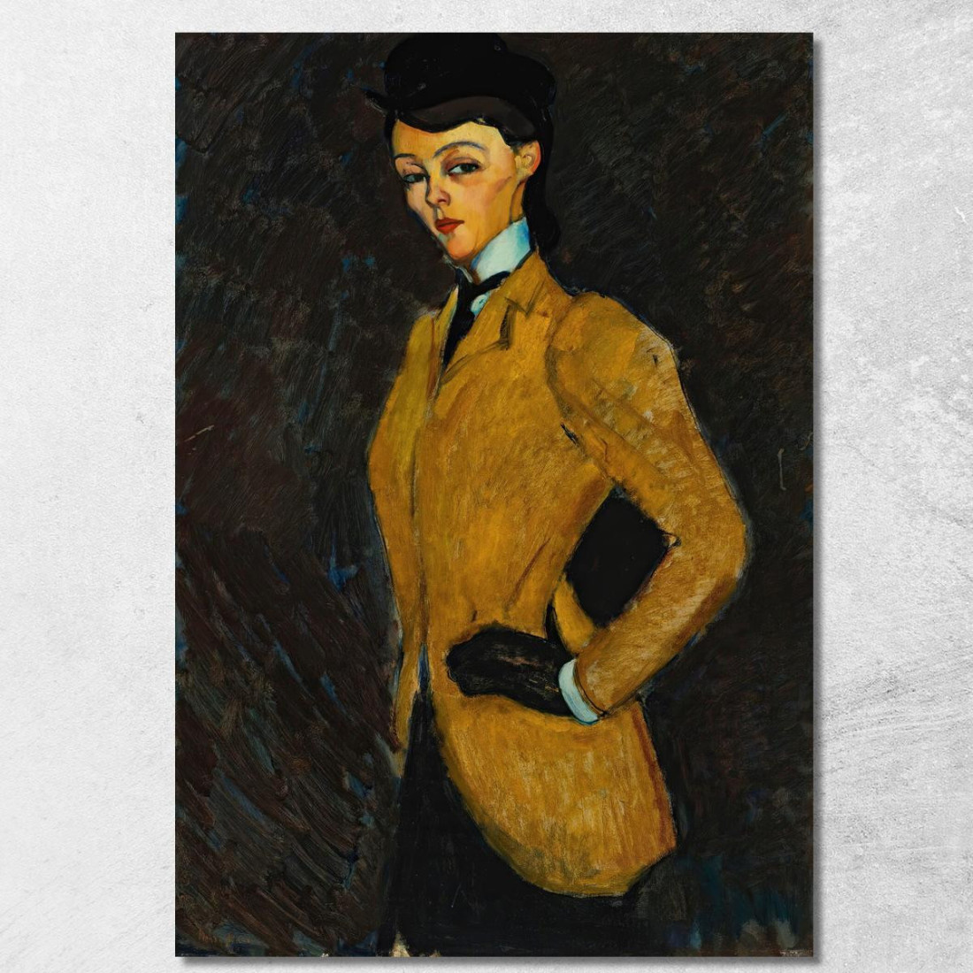 L'Amazzone Amedeo Modigliani amd36 quadro stampato su tela L'Amazzone Amedeo Modigliani amd36 quadro stampato su tela