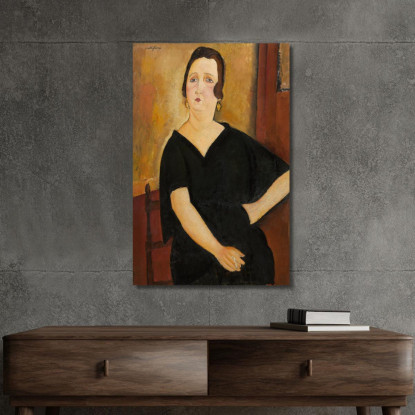 Madame Amédée Donna Con Sigaretta Amedeo Modigliani amd38 quadro stampato su tela