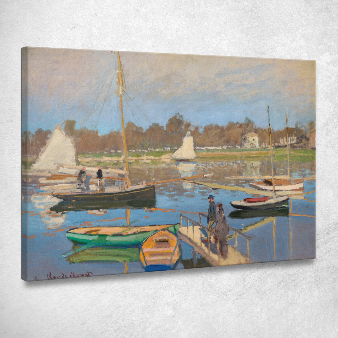 Il Bacino Dell'Argenteuil Claude Monet mnt268 quadro stampato su tela Il Bacino Dell'Argenteuil Claude Monet mnt268 quadro stampato su tela
