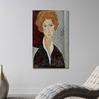 Ritratto Di Donna Amedeo Modigliani amd46 quadro stampato su tela