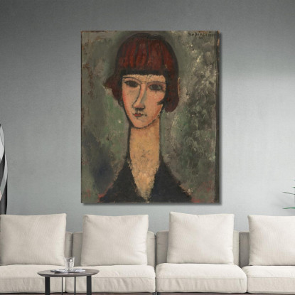 Ritratto Di Donna 2 Amedeo Modigliani amd48 quadro stampato su tela