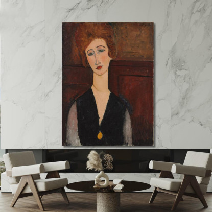 Ritratto Di Una Donna Amedeo Modigliani amd49 quadro stampato su tela