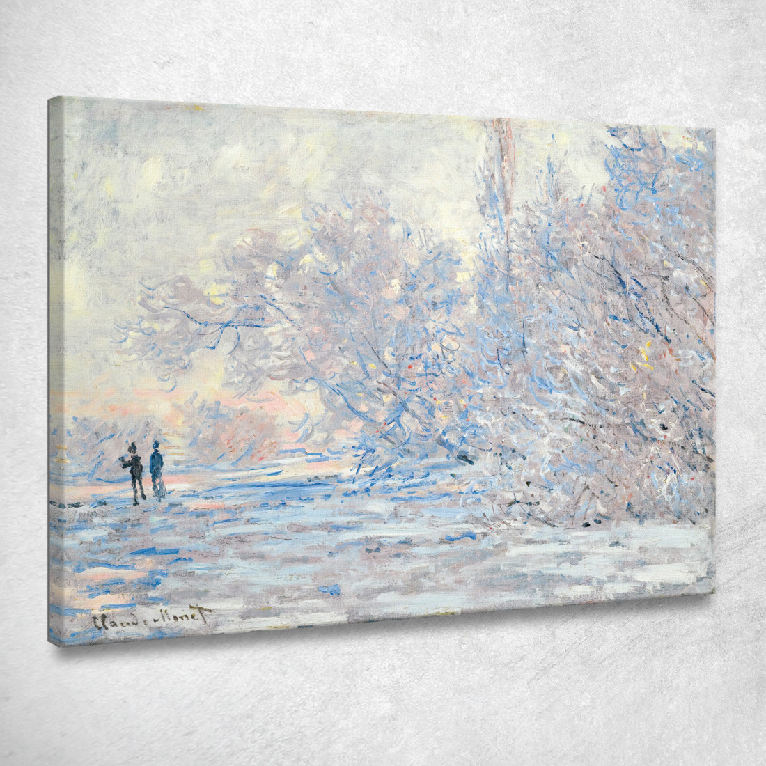 Gelo A Giverny Claude Monet mnt269 quadro stampato su tela Gelo A Giverny Claude Monet mnt269 quadro stampato su tela
