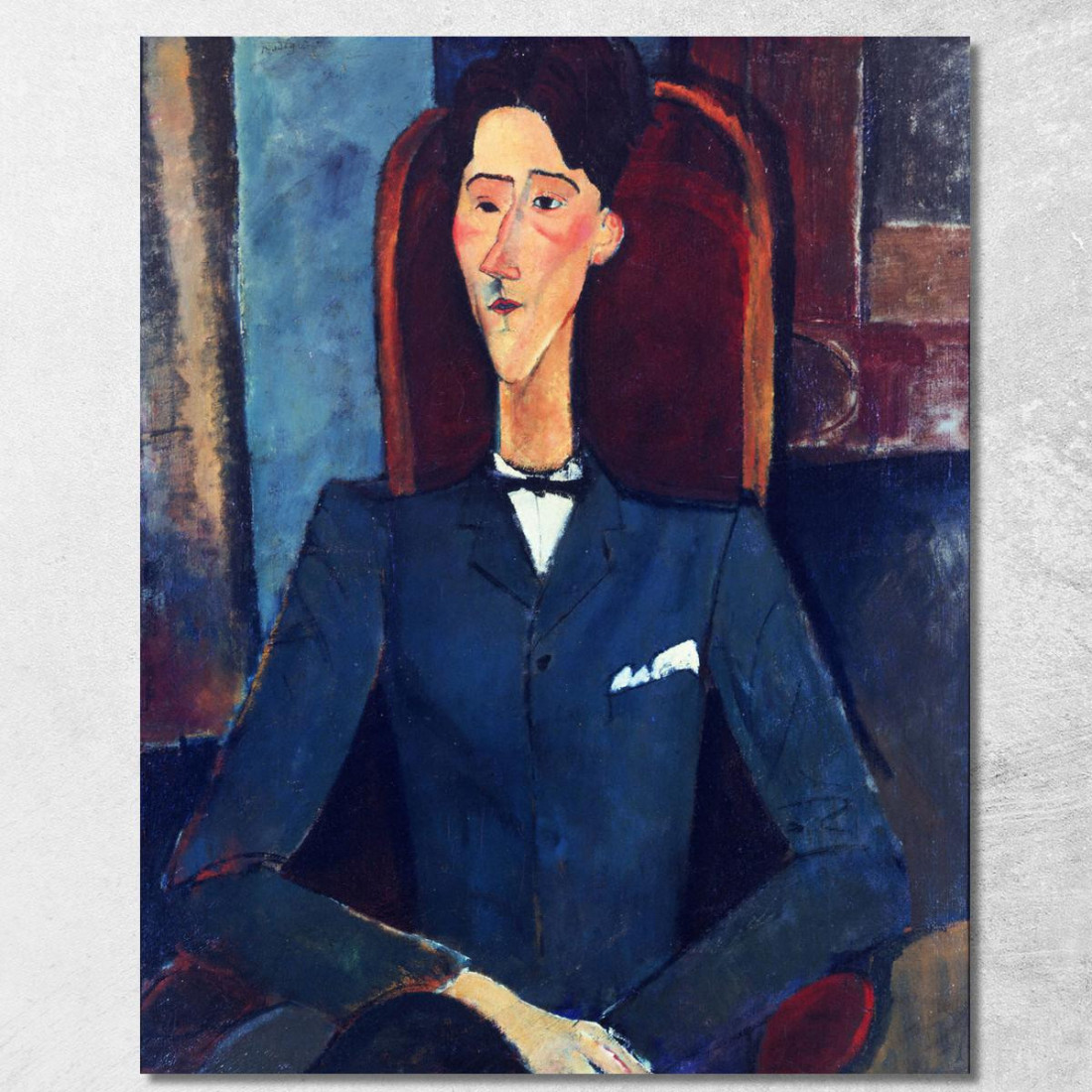 Ritratto Di Jean Cocteau Amedeo Modigliani amd54 quadro stampato su tela