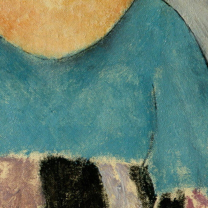 Ritratto Di Jeanne Hébuterne Seduta Amedeo Modigliani amd55 quadro stampato su tela