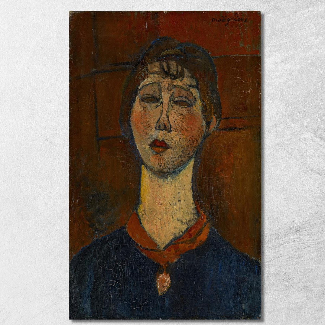 Ritratto Di Madame Dorival 2 Amedeo Modigliani amd59 quadro stampato su tela Ritratto Di Madame Dorival 2 Amedeo Modigliani amd59 quadro stampato su tela