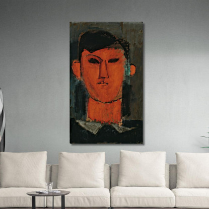 Ritratto Di Pablo Picasso Amedeo Modigliani amd62 quadro stampato su tela