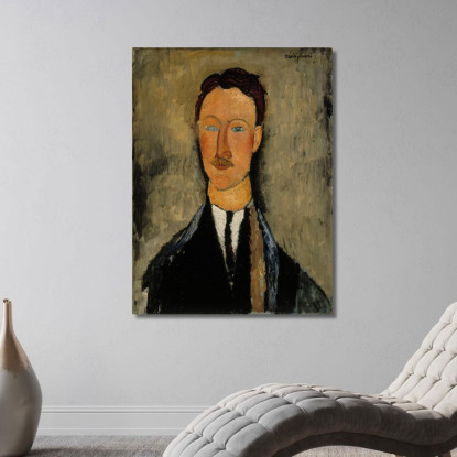 Ritratto Dell'Artista Léopold Survage Amedeo Modigliani amd64 quadro stampato su tela