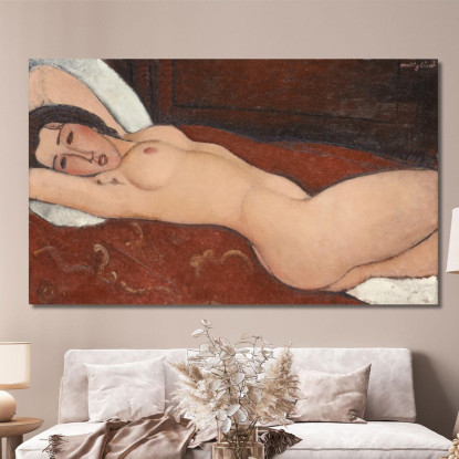 Nudo Sdraiato Amedeo Modigliani amd66 quadro stampato su tela