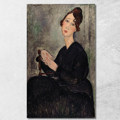 Ritratto Di Dédie Amedeo Modigliani amd67 quadro stampato su tela