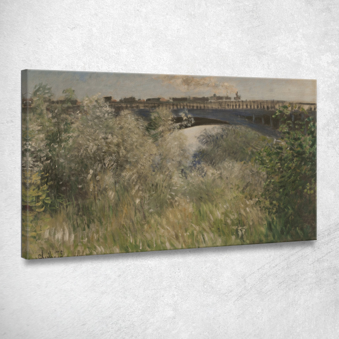 Il Ponte Dell'Argenteuil Claude Monet mnt272 quadro stampato su tela Il Ponte Dell'Argenteuil Claude Monet mnt272 quadro stampato su tela