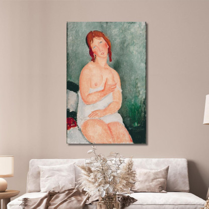 Giovane Donna In Una Camicia Amedeo Modigliani amd77 quadro stampato su tela