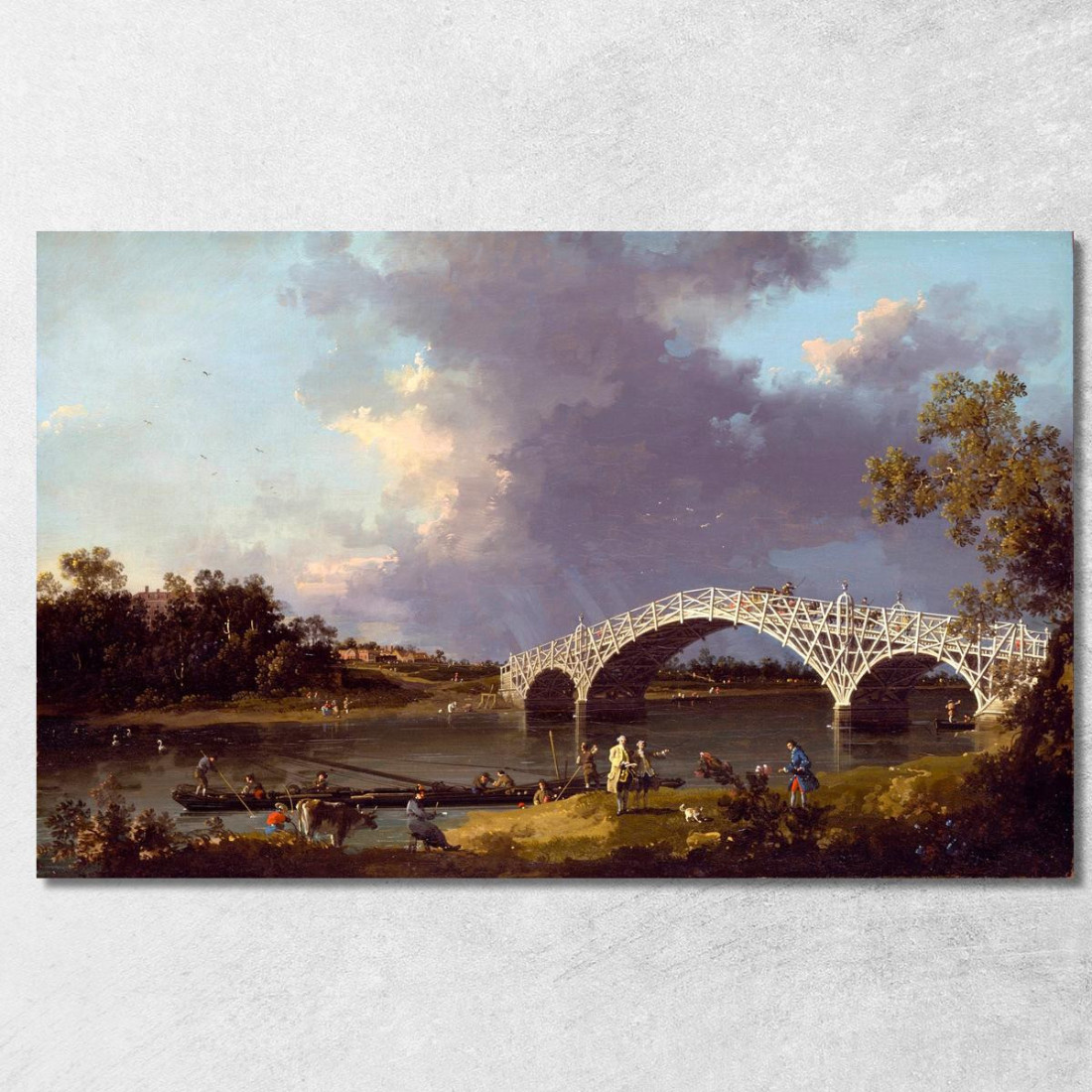 Una Vista Del Ponte Walton Canaletto cnl4 quadro stampato su tela Una Vista Del Ponte Walton Canaletto cnl4 quadro stampato su tela