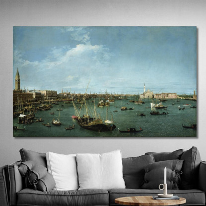 Bacino Di San Marco Venice  Canaletto cnl7 quadro stampato su tela