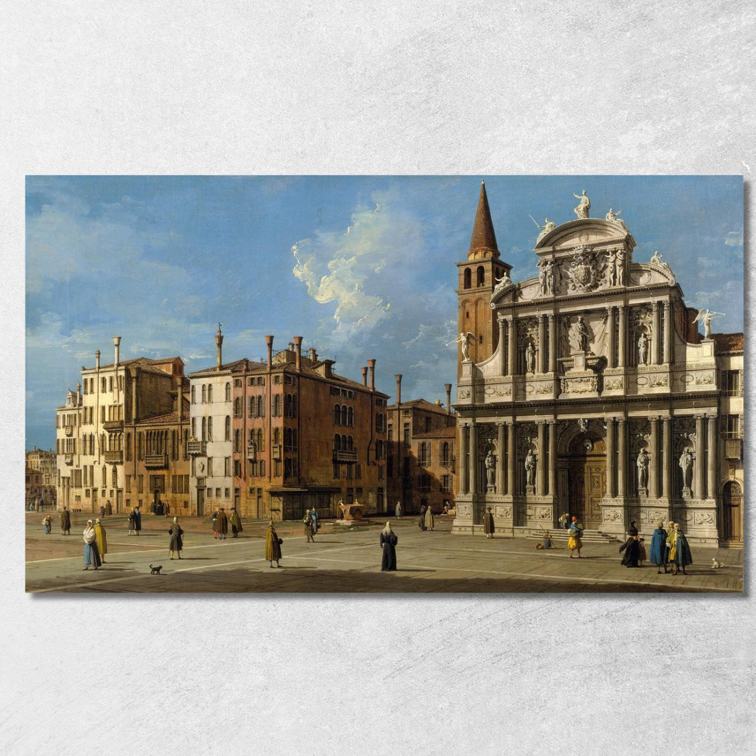 Campo Santa Maria Zobenigo Venice 2 Canaletto cnl9 quadro stampato su tela Campo Santa Maria Zobenigo Venice 2 Canaletto cnl9 quadro stampato su tela