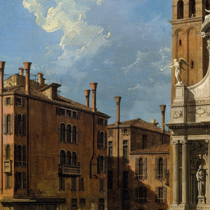 Campo Santa Maria Zobenigo Venice 2 Canaletto cnl9 quadro stampato su tela