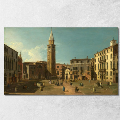 Campo Sant Angelo Venice Canaletto cnl10 quadro stampato su tela