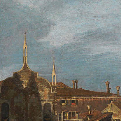 Il Cortile Dello Scalpellino Canaletto cnl14 quadro stampato su tela