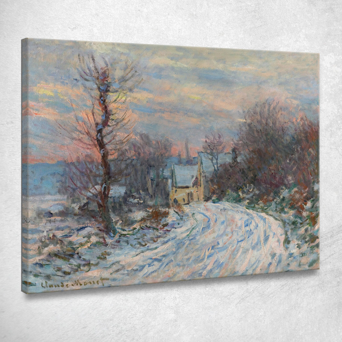 Ingresso A Giverny In Inverno Claude Monet mnt275 quadro stampato su tela Ingresso A Giverny In Inverno Claude Monet mnt275 quadro stampato su tela