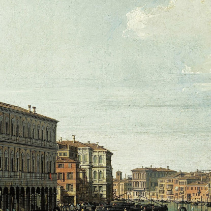 Il Canal Grande Visto Dal Ponte Di Rialto Canaletto cnl30 quadro stampato su tela