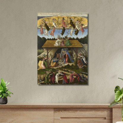 Natività Mistica Sandro Botticelli sbt2 quadro stampato su tela