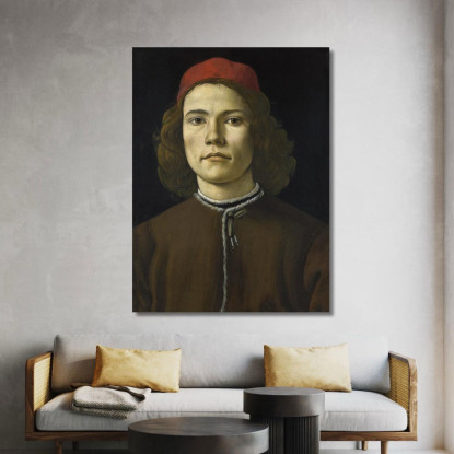 Ritratto Di Un Giovane Sandro Botticelli sbt4 quadro stampato su tela