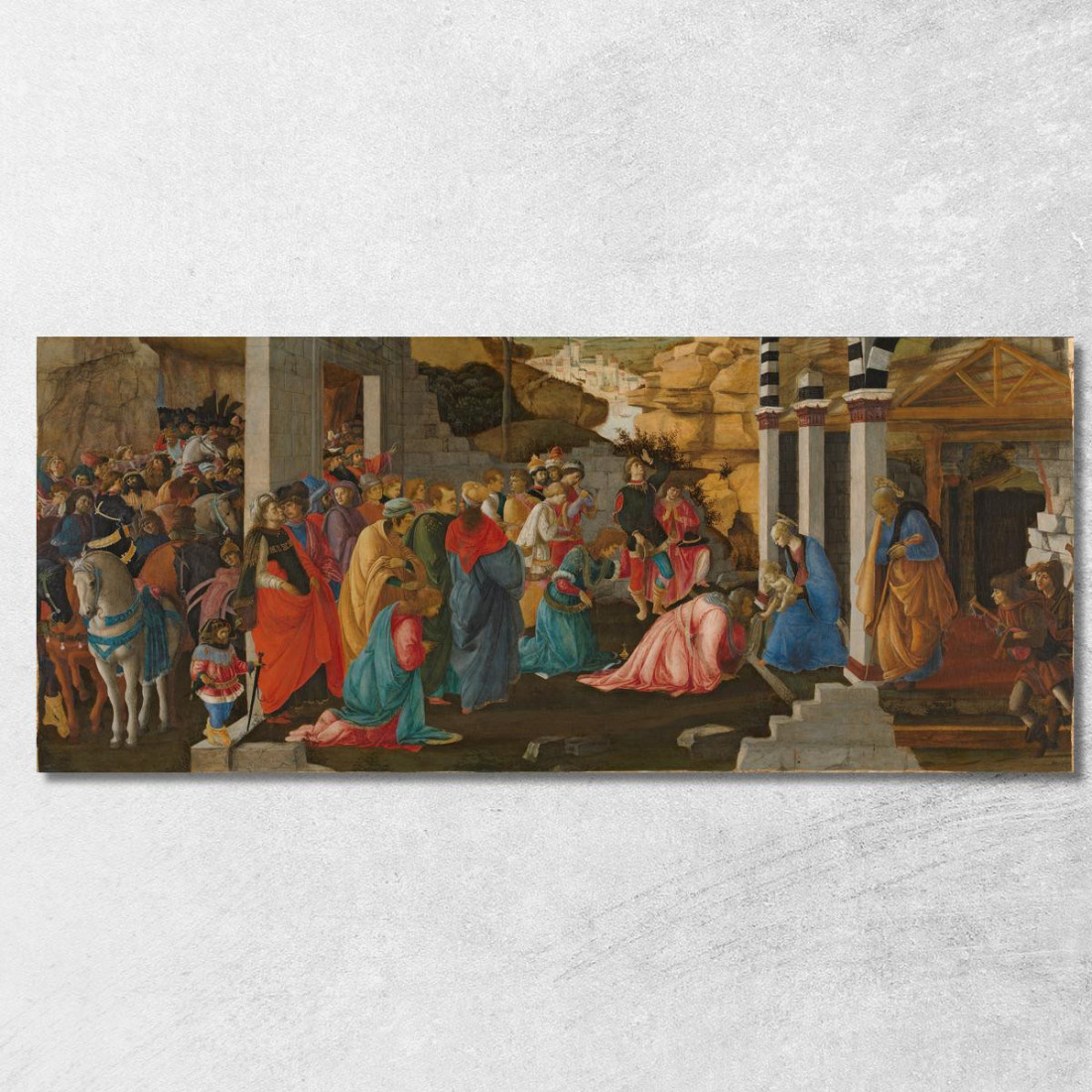 Adorazione Dei Magi Sandro Botticelli sbt9 quadro stampato su tela Adorazione Dei Magi Sandro Botticelli sbt9 quadro stampato su tela