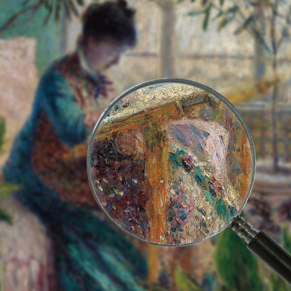 Madame Monet Ricama Camille All'Artigianato Claude Monet mnt278 quadro stampato su tela