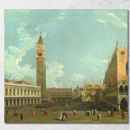 Studio Della Piazzetta Del Molo Canaletto cnl43 quadro stampato su tela