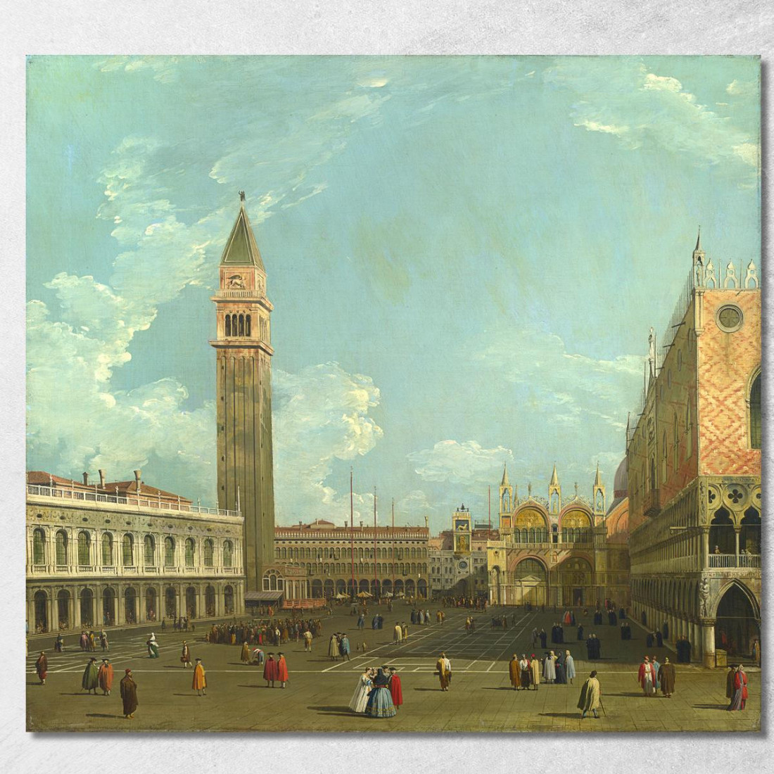 Studio Della Piazzetta Del Molo Canaletto cnl43 quadro stampato su tela Studio Della Piazzetta Del Molo Canaletto cnl43 quadro stampato su tela