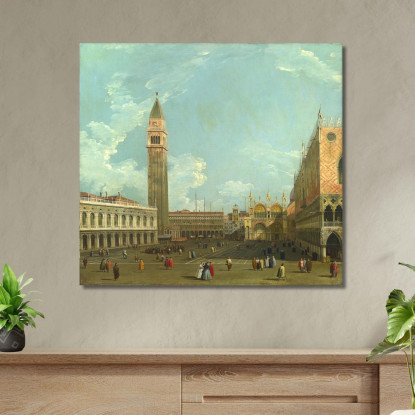 Studio Della Piazzetta Del Molo Canaletto cnl43 quadro stampato su tela