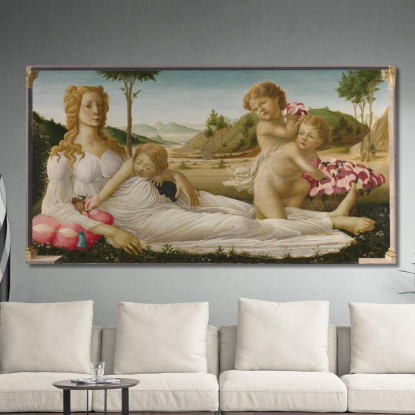 Allegoria Sandro Botticelli sbt11 quadro stampato su tela