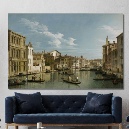 The Grand Canal In Venice From Palazzo Flangini To Campo San Marcuola Canaletto cnl46 quadro stampato su tela